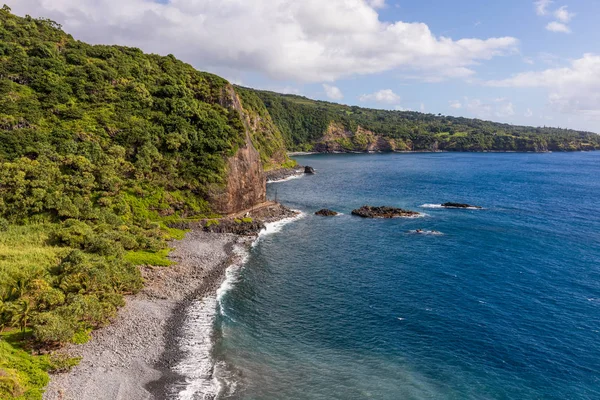 Costa Escarpada Escénica Maui Cerca Hana — Foto de Stock