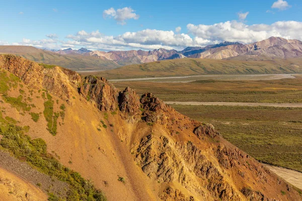 Γραφικό Τοπίο Της Αλάσκα Εθνικό Πάρκο Denali — Φωτογραφία Αρχείου