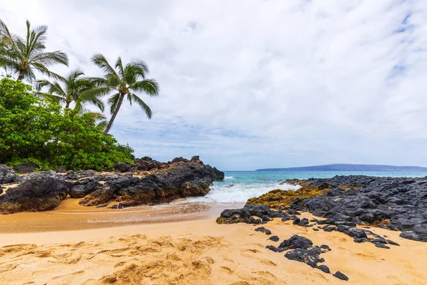 Festői Táj Titkos Beach Maui Partján — Stock Fotó