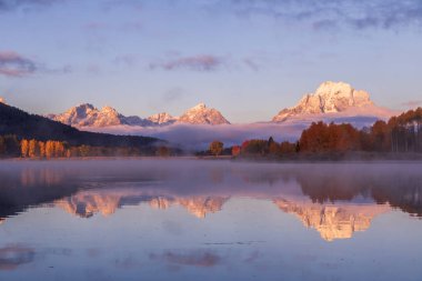 tetons doğal gündoğumu yansımasıdır Güz