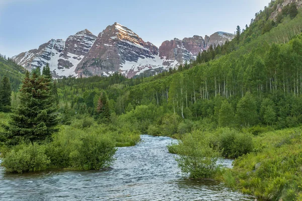 Bordo doğal peyzaj çan aspen yaz Colorado'da