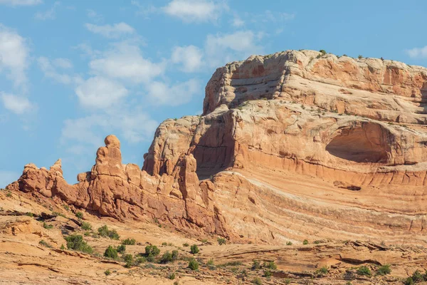 Живописный Пейзаж Пустыни Недалеко Моаб Юта — стоковое фото