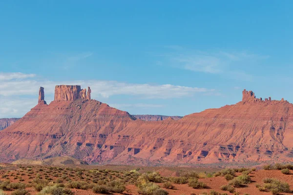 Мальовничим Пустелі Ландшафту Біля Moab Юта — стокове фото