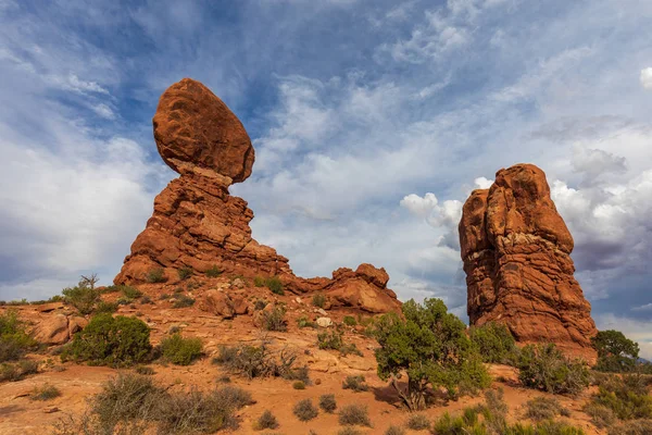 Arches Nemzeti Park Utah Festői Kiegyensúlyozott Rock — Stock Fotó