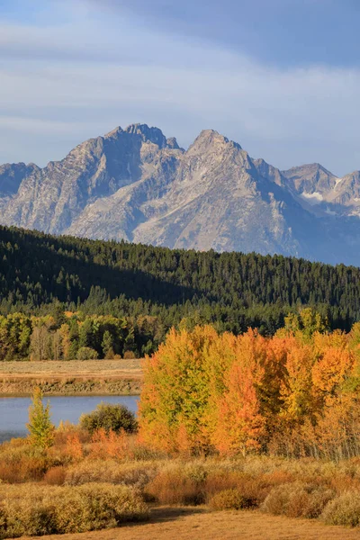 Schilderachtige Schoonheid Van Het Landschap Van Teton Herfst — Stockfoto