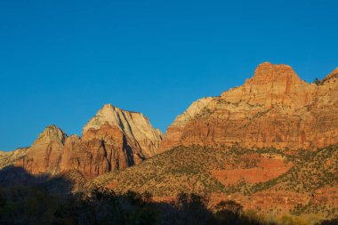 Zion National Park Utah doğal sonbahar manzara