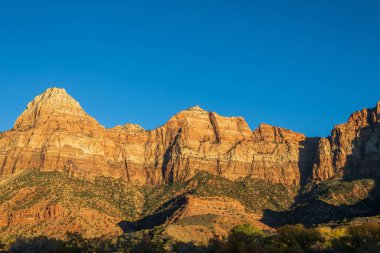 Zion National Park Utah doğal sonbahar manzara