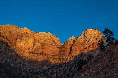 gündoğumu, Zion National Park Utah Peyzaj doğal