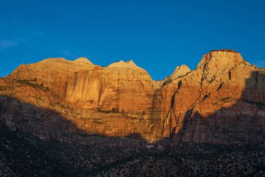 gündoğumu, Zion National Park Utah Peyzaj doğal