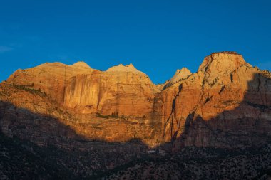 gündoğumu, Zion National Park Utah Peyzaj doğal