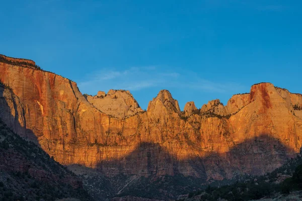 Scenic Landscape Zion National Park Utah Sunrise — Stock Photo, Image