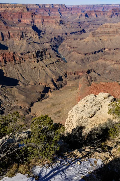 Paesaggio Panoramico Del Grande Canyon Dal Bordo Sud — Foto Stock