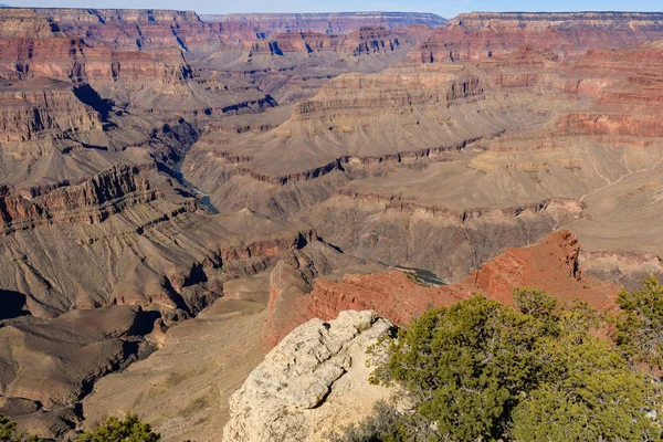 Het Schilderachtige Landschap Van Grand Canyon Van Zuid Rand — Stockfoto