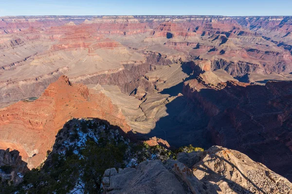 Het Schilderachtige Landschap Van Grand Canyon Van Zuid Rand — Stockfoto