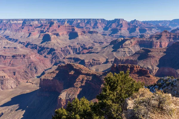 Paysage Accidenté Grand Canyon Depuis Bord Sud — Photo