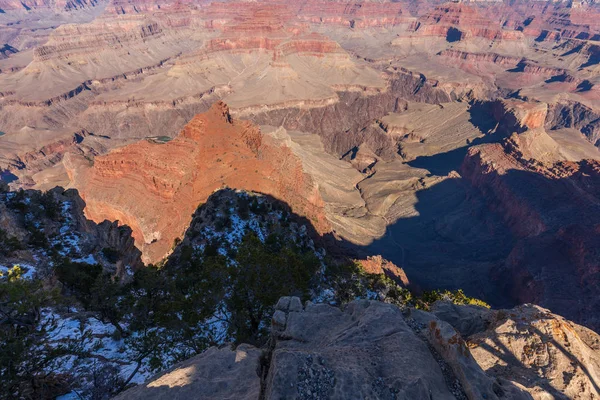 Het Ruige Landschap Van Grand Canyon Van Zuid Rand — Stockfoto