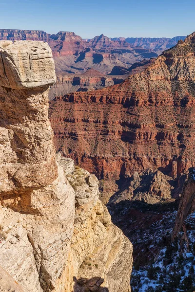 Det Kuperade Landskapet Grand Canyon Från South Rim — Stockfoto