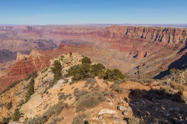 Het Ruige Landschap Van Grand Canyon Van Zuid Rand — Stockfoto