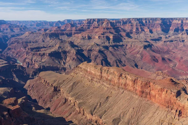 Paysage Accidenté Grand Canyon Depuis Bord Sud — Photo