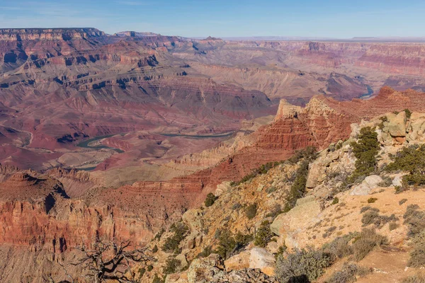 Členité Krajině Grand Canyon Jižního Okraje — Stock fotografie