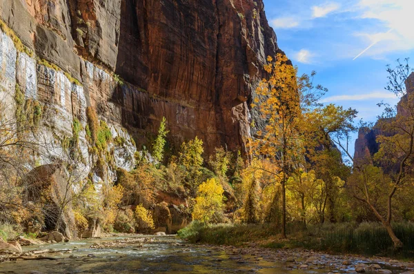 Paisaje Escénico Del Parque Nacional Zion Utah Otoño — Foto de Stock