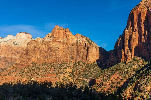 Paisagem Acidentada Parque Nacional Zion Utah — Fotografia de Stock