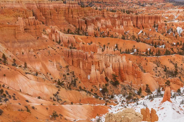 Paisaje Escénico Del Parque Nacional Bryce Canyon Utah Invierno —  Fotos de Stock