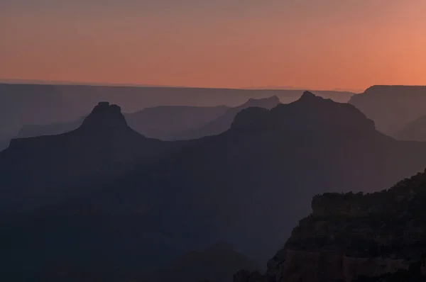 Una Scenografica Alba Bordo Nord Del Grande Canyon — Foto Stock