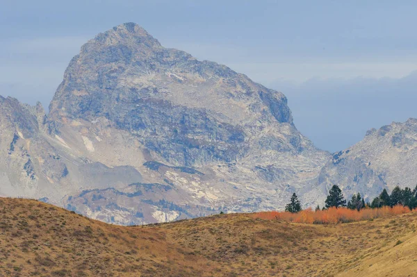 Malowniczy Jesienny Krajobraz Parku Narodowym Grand Teton Wyoming — Zdjęcie stockowe