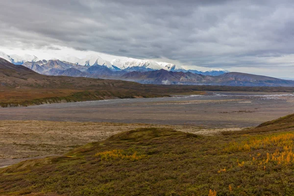 Eine Malerische Landschaft Denali Nationalpark Alaska Herbst — Stockfoto