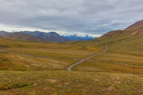 Festői Őszi Táj Alaszkai Denali Nemzeti Park — Stock Fotó