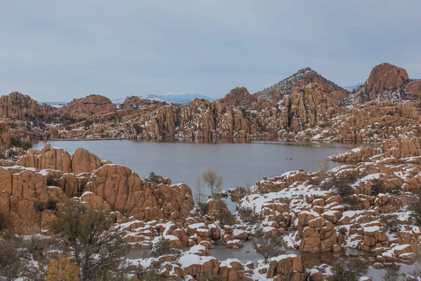 Festői Téli Táj Watson Prescott Arizona — Stock Fotó