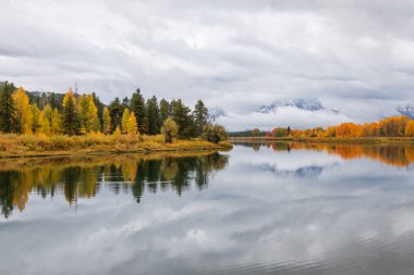 Teton doğal peyzaj yansımasıdır Güz