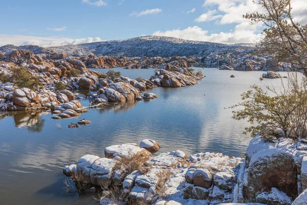 Paesaggio Panoramico Watson Lake Prescott Arizona Inverno — Foto Stock