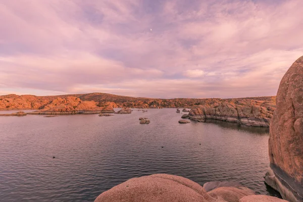 Die Malerische Landschaft Des Watson Lake Prescott Arizona Bei Sonnenuntergang — Stockfoto