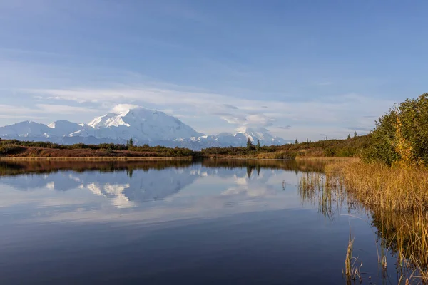 Живописный Пейзаж Денали Национальный Парк Аляска Осенью — стоковое фото