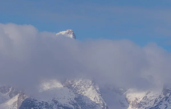 グランド テトン国立公園の冬の風景ワイオミング州 — ストック写真
