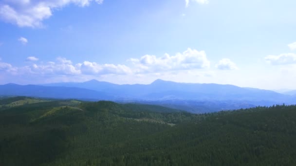 Aerial Voe Pequenas Montanhas Colônias Paisagem — Vídeo de Stock