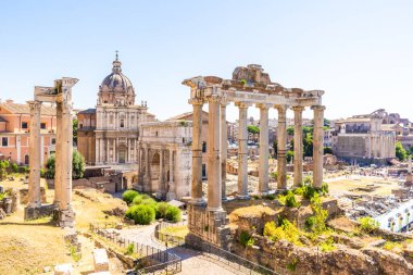 Roma Forum Kilisesi mimarisi. İtalya, Roma - 12 Temmuz 2025