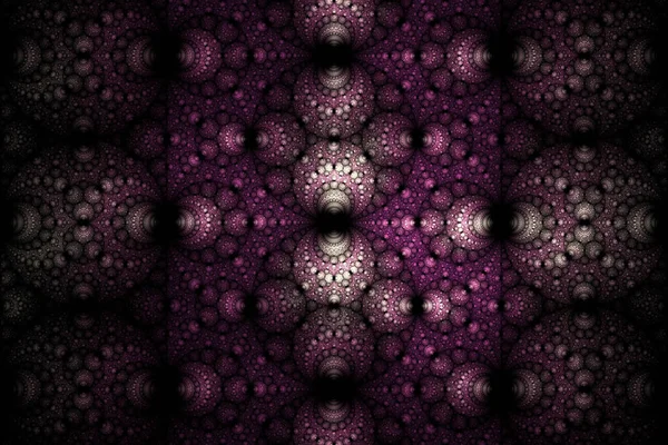 Visualization Isolated Abstract Fractal Black Background Abstract Computer Generated Fractal — Stock Photo, Image