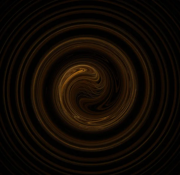 Visualização Fractal Abstrato Isolado Fundo Preto Computador Abstrato Gerado Por — Fotografia de Stock