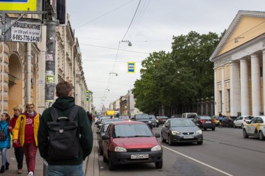 Rusya, St. Petersburg-21 Ağustos 2020 Şehrin atmosferik fotoğrafı, güzel şehir