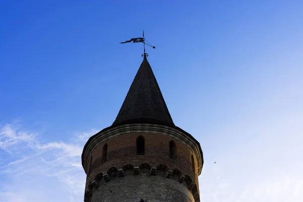 Part Castle Blue Background — Stock Photo, Image