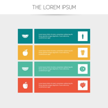 8 düzenlenebilir meyve simgeler kümesi. Ananas, kök sebze, karpuz ve daha fazlası gibi simgeler içerir. Web, mobil, UI ve Infographic tasarım için kullanılabilir.