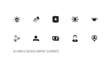 10 düzenlenebilir ticaret simgeler kümesi. PIN, bayrak, becerileri ve daha fazlası gibi simgeler içerir. Web, mobil, UI ve Infographic tasarım için kullanılabilir.