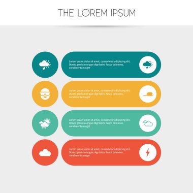 8 düzenlenebilir iklim simgeler kümesi. Yağmurlu bulut, Gözlük, sis ve daha fazlası gibi simgeler içerir. Web, mobil, UI ve Infographic tasarım için kullanılabilir.
