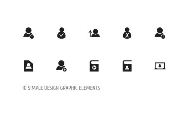 10 düzenlenebilir genel simgeler kümesi. İçeren çalma listesi, erişim engellendi, gibi simgeler eklemek üye ve daha fazlası. Web, mobil, UI ve Infographic tasarım için kullanılabilir.