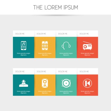 8 düzenlenebilir multimedya simgeler kümesi. Radyo, telefon çalma, ses amplifikatör ve daha fazlası gibi simgeler içerir. Web, mobil, UI ve Infographic tasarım için kullanılabilir.