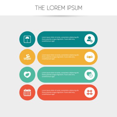 8 düzenlenebilir spor simgeler kümesi. Halter, ölçekler, havuzu ve daha fazlası gibi simgeler içerir. Web, mobil, UI ve Infographic tasarım için kullanılabilir.