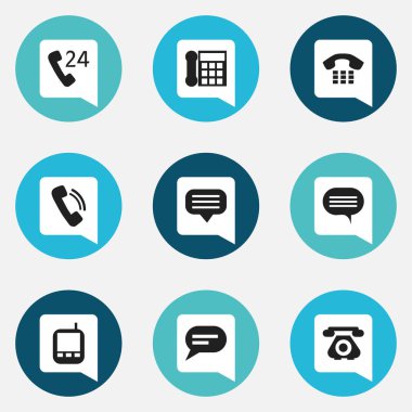 9 düzenlenebilir gadget simgeler kümesi. Antika, telefon hattı, telefon ve daha fazlası gibi simgeler içerir. Web, mobil, UI ve Infographic tasarım için kullanılabilir.